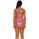 Rochie scurta mulata din paiete somon Lale Rochie scurta mulata din paiete somon Lale 4 - jojofashion.ro
