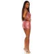 Rochie scurta mulata din paiete somon Lale Rochie scurta mulata din paiete somon Lale 6 - jojofashion.ro