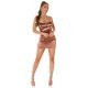 Rochie scurta din satin maro mulata Cicek Rochie scurta din satin maro mulata Cicek 4 - jojofashion.ro