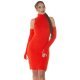 Rochie tricotata, midi, orange cu umeri goi Dilara Rochie tricotata, midi, orange cu umeri goi Dilara 2 - jojofashion.ro