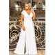 Rochie de cununie civila marime mare lunga, dantela, alba Arianza 2 - jojofashion.ro