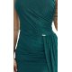 Rochie de ocazie eleganta brocard verde cu un umar gol Selena Rochie de ocazie eleganta brocard verde cu un umar gol Selena 4 - jojofashion.ro