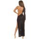 Rochie lunga neagra mulata din glitter cu un umar gol Allysin Rochie lunga neagra mulata din glitter cu un umar gol Allysin 7 - jojofashion.ro