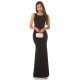 Rochie de seara lunga, neagra, mulata, tip sirena, cu spatele gol, Lace 5 - jojofashion.ro