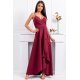 Rochie lunga burgundy asimetrica petrecuta LiviaB2 Rochie lunga burgundy asimetrica petrecuta LiviaB2 2 - jojofashion.ro