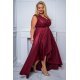 Rochie lunga din brocard burgundy asimetrica Gracia Rochie lunga din brocard burgundy asimetrica Gracia 4 - jojofashion.ro