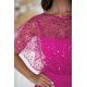 Rochie eleganta lunga fucsia cu paiete pe bust vaporoasa Azaliya 4 - jojofashion.ro