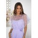 Rochie eleganta lunga lila cu paiete vaporoasa Azaliya 4 - jojofashion.ro