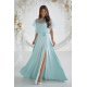 Rochie eleganta lunga menta cu paiete vaporoasa Azaliya 2 - jojofashion.ro