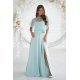 Rochie eleganta lunga menta cu paiete vaporoasa Azaliya 4 - jojofashion.ro