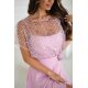 Rochie eleganta lunga roz pudra cu paiete pe bust vaporoasa Azaliya 5 - jojofashion.ro