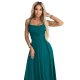 Rochie eleganta lunga verde cu bust tip corset vaporoasa Precious 4 - jojofashion.ro