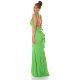 Rochie lunga verde light mulata tip sirena Lace 4 - jojofashion.ro