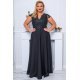 Rochie lunga eleganta neagra cu dantela CarmenII Rochie lunga eleganta neagra cu dantela CarmenII 2 - jojofashion.ro