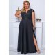 Rochie lunga eleganta neagra cu dantela CarmenII Rochie lunga eleganta neagra cu dantela CarmenII 3 - jojofashion.ro