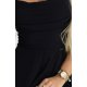 Rochie neagra eleganta lunga cu bust tip corset vaporoasa Precious 5 - jojofashion.ro