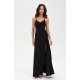 Rochie neagra lunga petrecuta cu spatele gol LivianaR 2 - jojofashion.ro
