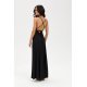 Rochie neagra lunga petrecuta cu spatele gol LivianaR 3 - jojofashion.ro