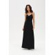 Rochie neagra lunga petrecuta cu spatele gol LivianaR 4 - jojofashion.ro