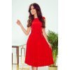 Rochie rosie midi plisata Karima 