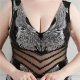 Rochie lunga neagra mulata cu paiete argintii PrincessBatal  5 - jojofashion.ro