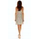 Rochie scurta aurie din paiete Fayme Rochie scurta aurie din paiete Fayme 4 - jojofashion.ro