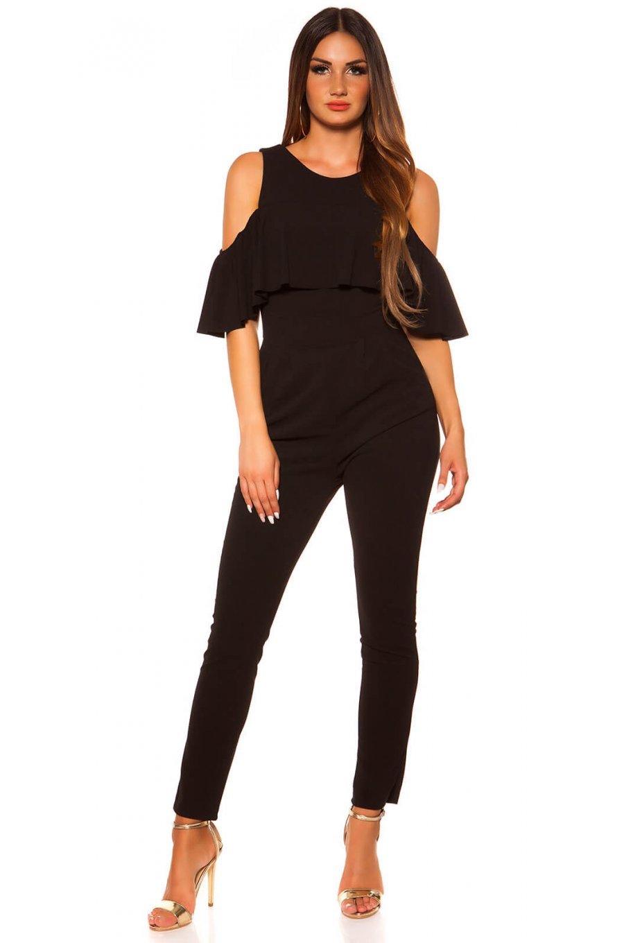 Salopeta neagra conica Sandra Salopeta neagra conica Sandra 3 - jojofashion.ro