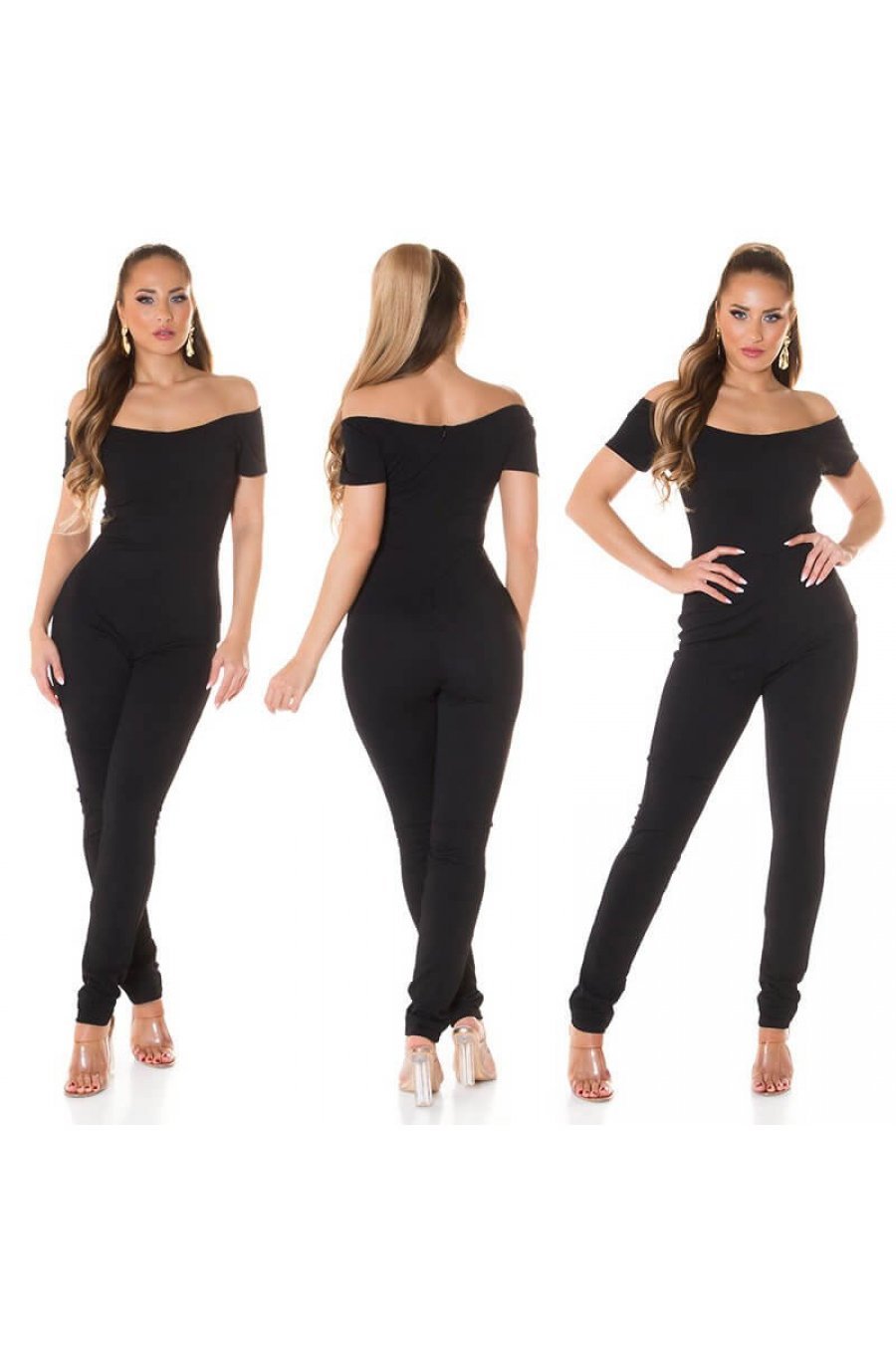 Salopeta eleganta neagra Cristela Salopeta eleganta neagra Cristela 4 - jojofashion.ro