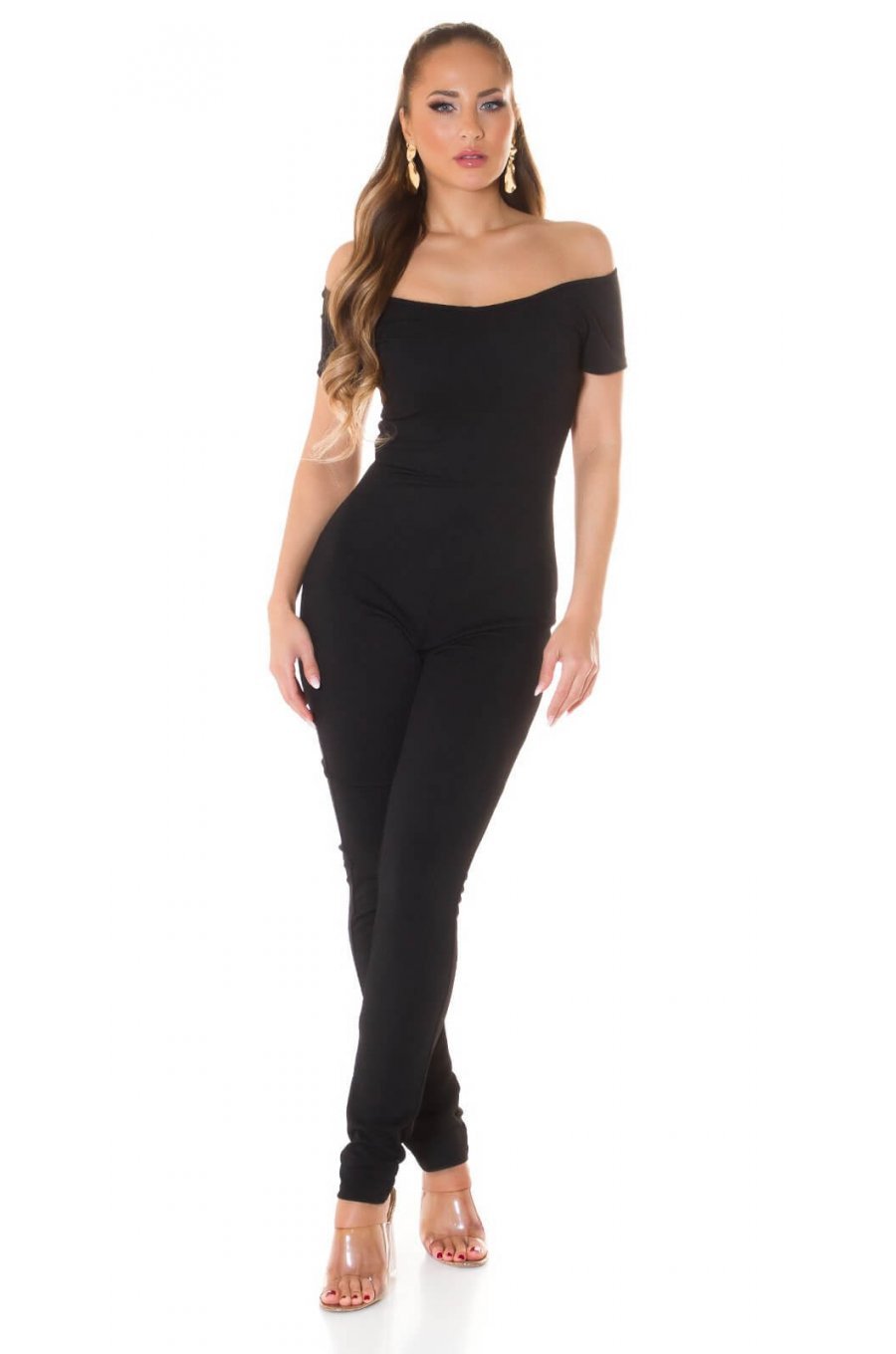 Salopeta eleganta neagra Cristela Salopeta eleganta neagra Cristela 1 - jojofashion.ro