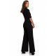 Salopeta eleganta evazata neagra Catalyna 3 - jojofashion.ro