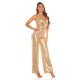 Salopeta dama glitter auriu evazata Clotilde Salopeta dama glitter auriu evazata Clotilde 5 - jojofashion.ro