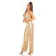 Salopeta dama glitter auriu evazata Clotilde Salopeta dama glitter auriu evazata Clotilde 4 - jojofashion.ro