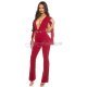 Salopeta eleganta burgundy cu decolteu in V Koucla Anitta 4 - jojofashion.ro