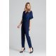 Salopeta eleganta bleumarin cu brocard conica Saskia Salopeta eleganta bleumarin cu brocard conica Saskia 3 - jojofashion.ro