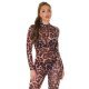Salopeta de club leopard print maro mulata Patty 5 - jojofashion.ro