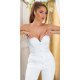 Top dama elegant alb, tip sacou, cu umerii goi, Lafayette Top dama elegant alb, tip sacou, cu umerii goi, Lafayette 2 - jojofashion.ro