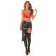 Top dama tip bustiera, rosu, wetlook, petrecut, Jaela 5 - jojofashion.ro