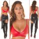 Top dama tip bustiera, rosu, wetlook, petrecut, Jaela 7 - jojofashion.ro