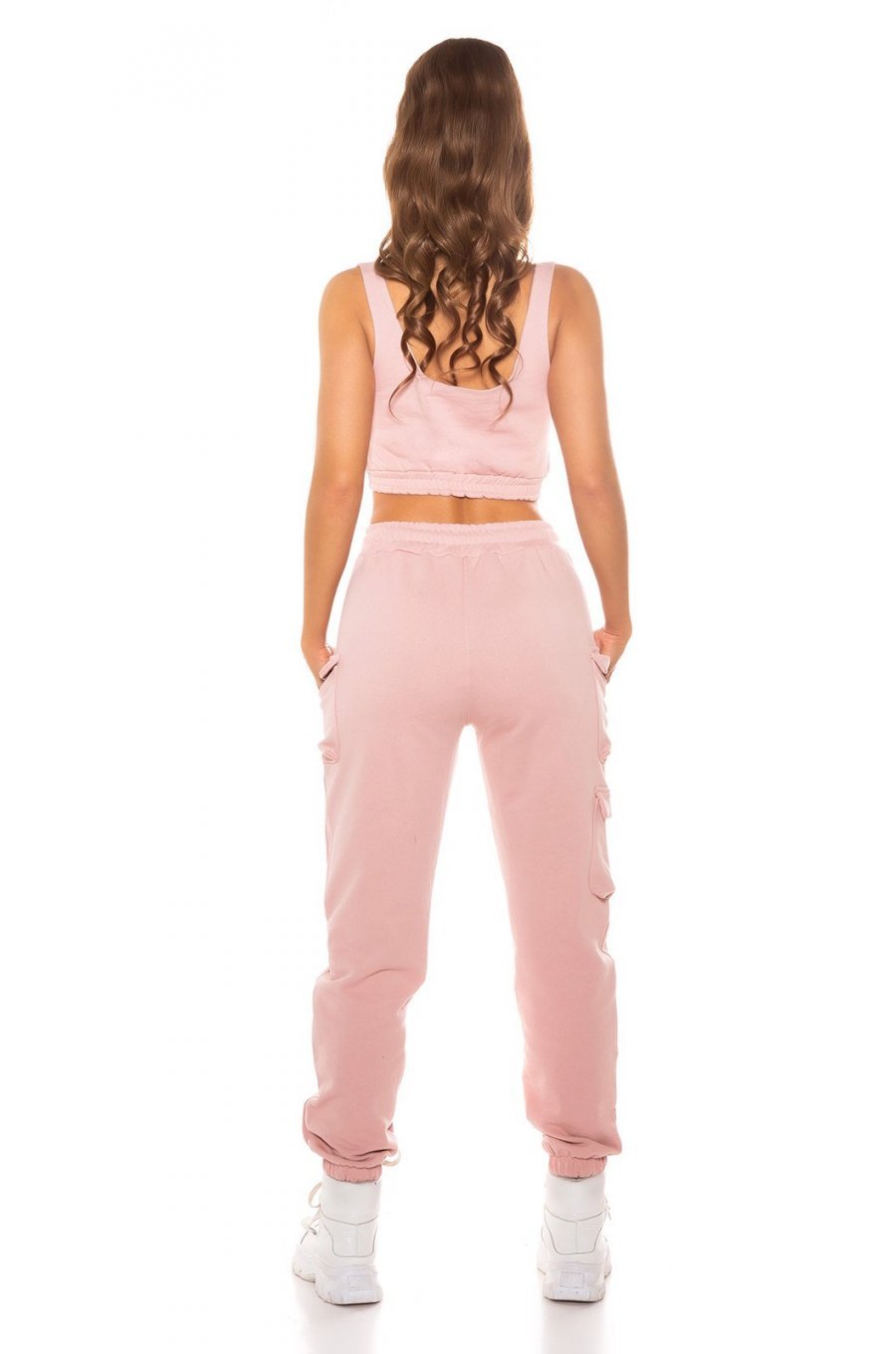 Compleu dama sport bumbac roz pal Rashida Compleu dama sport bumbac roz pal Rashida 2 - jojofashion.ro