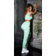 Compleu dama sport bumbac verde menta Rashida Compleu dama sport bumbac verde menta Rashida 3 - jojofashion.ro