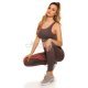 Set colanti si bustiera gri cu print corai Olympia 6 - jojofashion.ro