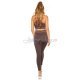 Set colanti si bustiera gri cu print corai Olympia 3 - jojofashion.ro