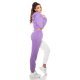 Trening dama alb mov cu bluza scurta LeeAnn Trening dama alb mov cu bluza scurta LeeAnn 4 - jojofashion.ro