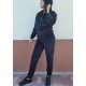 Trening dama casual catifea neagra cu fermoar Miky Trening dama casual catifea neagra cu fermoar Miky 3 - jojofashion.ro