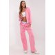 Trening dama bumbac si vascoza roz cu gluga lejer Melany Trening dama bumbac si vascoza roz cu gluga lejer Melany 2 - jojofashion.ro