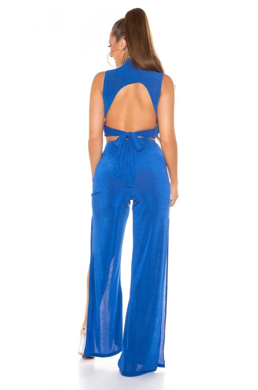 Compleu dama, albastru electric, evazat Mayar Compleu dama, albastru electric, evazat Mayar 2 - jojofashion.ro