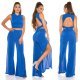 Compleu dama, albastru electric, evazat Mayar Compleu dama, albastru electric, evazat Mayar 6 - jojofashion.ro