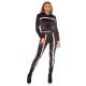 Trening dama casual, catifea, negru, cu gluga Sonja 2 - jojofashion.ro