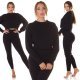 Compleu dama casual, vascoza tricotata, negru, mulat, Cybele 7 - jojofashion.ro