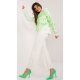 Compleu dama din acril, ecru cu scris verde neon, cu gluga, casual, Tonya2 Compleu dama din acril, ecru cu scris verde neon, cu gluga, casual, Tonya2 2 - jojofashion.ro
